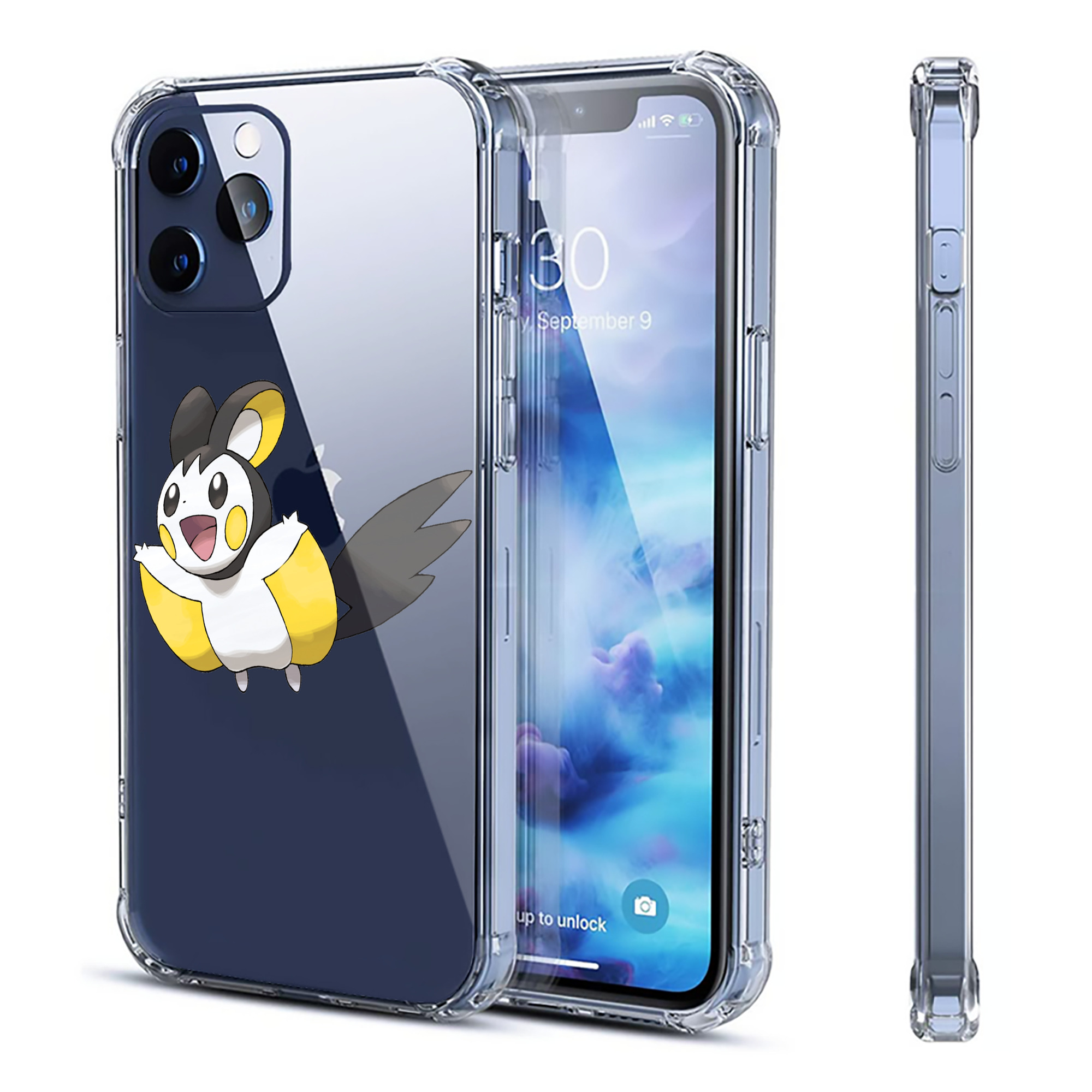 （画像用） ポケットモンスター Pokémon 【iPhone 12シリーズ対応】透明スマホケース（クリアソフトケース）